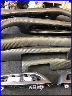 01-06 BMW E46 M3 Convertible Carbon Fiber Wrap Interior Trim Kit 8pc Set