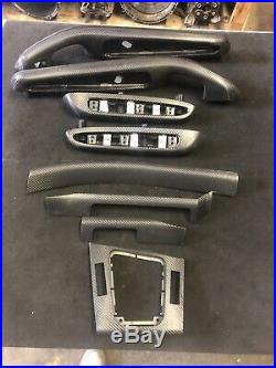 01-06 BMW E46 M3 Coupe Titan Shadow Interior Trim Kit 8pc Set Carbon Fiber Wrap