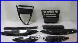 04-07 Bmw E63 M6 Carbon Fiber Interior Trim Trims Molding Complete Set Oem 7052