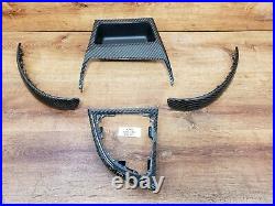 08-13 BMW E82 Carbon Fiber Center Console Doors Interior Trim SET NOTE