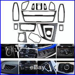 1 Kit BMW 3 4 Series Carbon Fiber Trim Stickers Interior Decor Cover F30 F32 F34