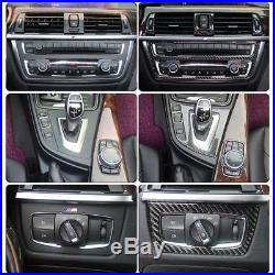 1 Kit BMW 3 4 Series Carbon Fiber Trim Stickers Interior Decor Cover F30 F32 F34