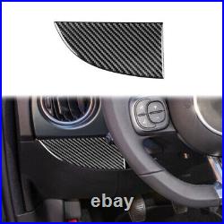 1 set Carbon Fiber Full Interior Set Kit Frarme Cover Trim For Fiat 500 12-15