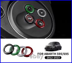 100% Carbon Fiber For FIAT 500 ABARTH 595 695 2012-2023 Gear Shift Button Cover
