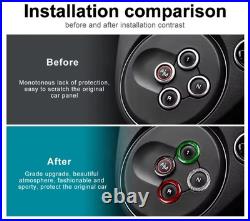 100% Carbon Fiber For FIAT 500 ABARTH 595 695 2012-2023 Gear Shift Button Cover