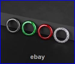 100% Carbon Fiber For FIAT 500 ABARTH 595 695 2012-2023 Gear Shift Button Cover
