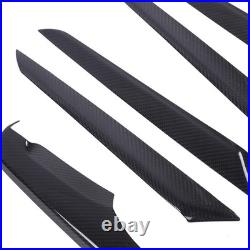 10Pcs Car Interior Trim Kit Central Control Door Dashboard Panel Carbon Fiber