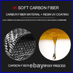 10Pcs Carbon Fiber Interior Central Console Panel Cover Trim For Fiat 500L RHD