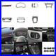 10pcs Car Interior Set Trim Carbon Fiber Sticker For Audi Q3 2013-2018 auto only