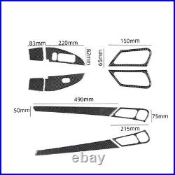 10x RHD Carbon Fiber Interior Door Decal Cover Trim For Benz C-CLASS W203 Type C