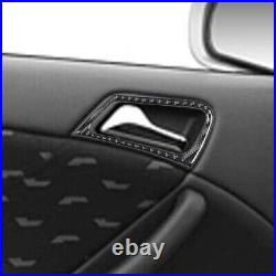 10x RHD Carbon Fiber Interior Door Decal Cover Trim For Benz C-CLASS W203 Type C