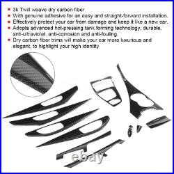 11Pcs/Set Dry Carbon Fiber Interior Decoration Center Console Gear Air Outlet 11Pcs/Set Dry Carbon Fiber Interior Decoration Center Console Gear Air Outlet