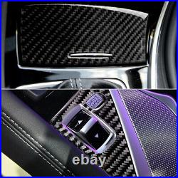 11pc Carbon Fiber Full Interior Kit Cover Trim Fit For Infiniti Q50 Q60 14-19 ct