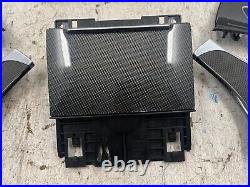 12-15 Audi S6 A6 C7 Oem Carbon Fiber Interior Dash Console Door Trim