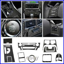 12Pcs Carbon Fiber Interior Full Set Trim Fit For Lexus IS250 IS350 2006-12 Sale
