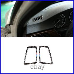 13PCS Soft Carbon Fiber Interior Cover Trim Decal Set for BMW E90 3 Series 05-12