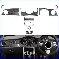 13Pcs Carbon Fiber Full Set Interior Trim Kit For BMW Mini Cooper R50 R53 05-06