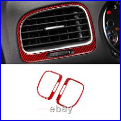 13Pcs For VW Golf 6 MK6 GTI 08-12 Red Carbon Fiber Full Set Interior Cover Auto