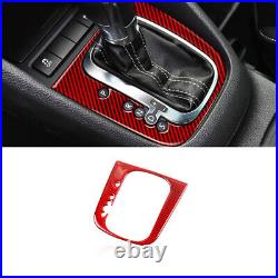 13Pcs For VW Golf 6 MK6 GTI 08-12 Red Carbon Fiber Full Set Interior Cover Auto