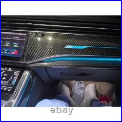 13Pcs Real Carbon Fiber Full Interior Trim Kits For Audi Q7 SQ7 Q8 SQ8 RSQ8 19+