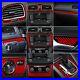 13Pcs Red Carbon Fiber Full Interior Dashboar Trim For VW Golf 6 MK6 GTI 08-12