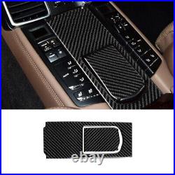 14Pcs Carbon Fiber Interior Full Set Cover Trim For Porsche Panamera 2010-2016