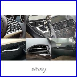 14Pcs For BMW 6 Series E63 E64 2004-10 Carbon Fiber Full Set Interior Cover Trim