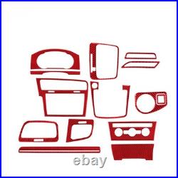 14Pcs For Volkswagen Golf 7 GTI MK7 2014-19 Red Carbon Fiber Full Interior Cover