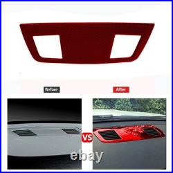 14Pcs Red Carbon Fiber Interior Set Kit Trim Cover For BMW 3 Series E90 E92 E93