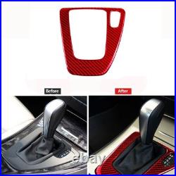 14Pcs Red Carbon Fiber Interior Set Kit Trim Cover For BMW 3 Series E90 E92 E93