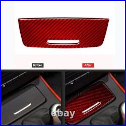 14Pcs Red Carbon Fiber Interior Set Kit Trim Cover For BMW 3 Series E90 E92 E93