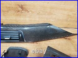 15-17 OEM BMW F33 F83 435 M4 Carbon Fiber Interior Trim Console Vents SET