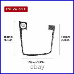 15PCS Full Set Carbon Fiber Interior Dashboard Cover For VW Golf 7 GTI MK7 14-19