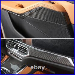 15PCS Real carbon fiber Interior Accessories Whole Kit For BMW X5 G05 2019-2022