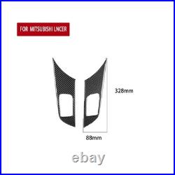 15Pcs Carbon Fiber Door's Interior Decorative Cover Trim For Mitsubishi Lancer