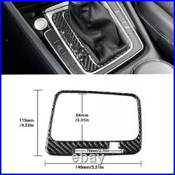 15Pcs For VW Golf 7 GTI MK7 14-19 Carbon Full Set Fiber Interior Dashboard Cover
