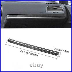 15Pcs For VW Golf 7 GTI MK7 14-19 Carbon Full Set Fiber Interior Dashboard Cover