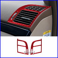 15Pcs Red Carbon Fiber Interior Full Kit Cover Trim For Mercedes-Benz W211