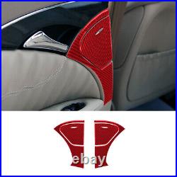 15Pcs Red Carbon Fiber Interior Full Kit Cover Trim For Mercedes-Benz W211