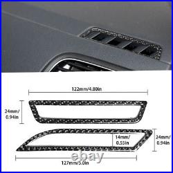 15X For VW Golf 7 GTI MK7 14-19 Carbon Full Set Fiber Interior Dashboard Cover