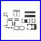 15pcs Carbon Fiber Full Set Interior Trim Cover Kit Fit For Ford Mustang 2005-09