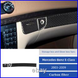 16×Carbon Fiber For Benz E-Class W211 2003-2009 Interior Full Set Decor Trim Kit