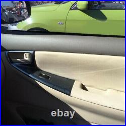 16PC Car Interior Carbon Fiber Cover Panel Frame Kit For Toyota Corolla 07-12