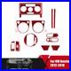 16Pcs Car Interior Cover Trim Set Red Carbon Fiber For VW Beetle 2012-2018