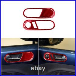 16Pcs Car Interior Cover Trim Set Red Carbon Fiber For VW Beetle 2012-2018 16Pcs Car Interior Cover Trim Set Red Carbon Fiber For VW Beetle 2012-2018