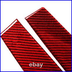 16x RHD Red Carbon Fiber Interior Dashboard Decal Cover Trim For Tesla Model 3 Y