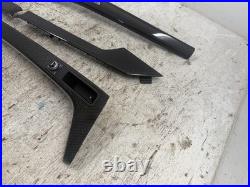 18 Audi S5 A5 B9 8w Oem Carbon Fiber Fibre Interior Dash Console Door Trim 5 Pcs