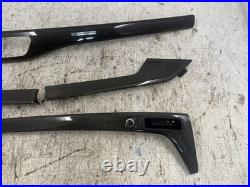 18 Audi S5 A5 B9 8w Oem Carbon Fiber Fibre Interior Dash Console Door Trim 5 Pcs