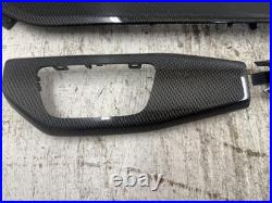 18 Audi S5 A5 B9 8w Oem Carbon Fiber Fibre Interior Dash Console Door Trim 5 Pcs