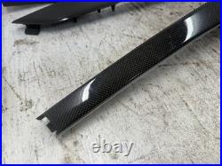 18 Audi S5 A5 B9 8w Oem Carbon Fiber Fibre Interior Dash Console Door Trim 5 Pcs